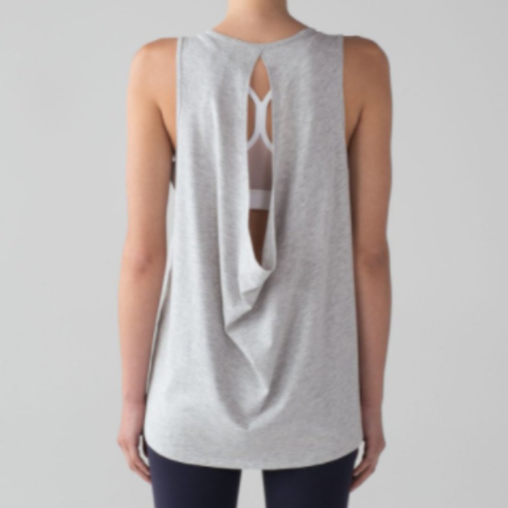 lululemon Low Key Tank: Heathered Vapor